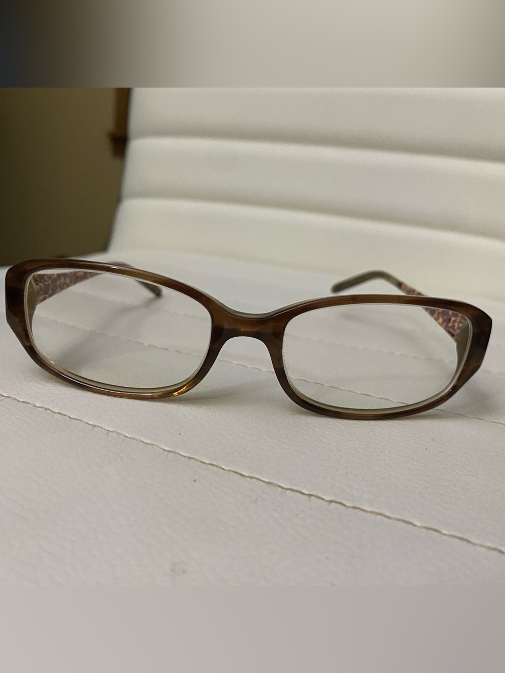 Women's Brown Tortoise Rectangle Reading Glasses